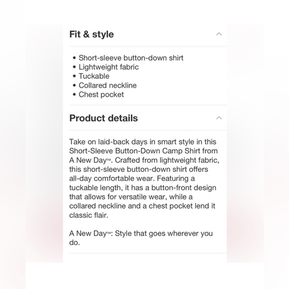 A New Day Womens M Medium Button-Down Pink Linen Short Sleeve Blouse NWT - Picture 3 of 9